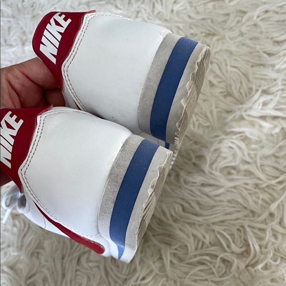 Nike Classic White and Red Cortez Sneakers - Picture 4 of 8